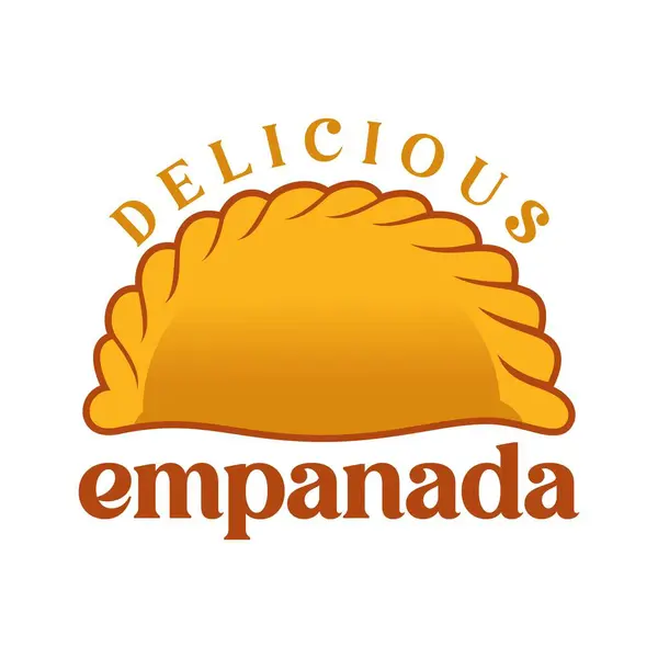 Lezzetli empanada logo vektör çizim şablonu