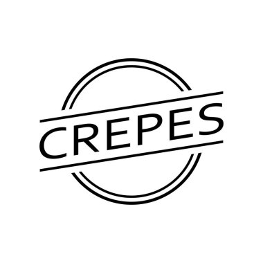 Krep logosu resimleme şablonu. Harf logosu