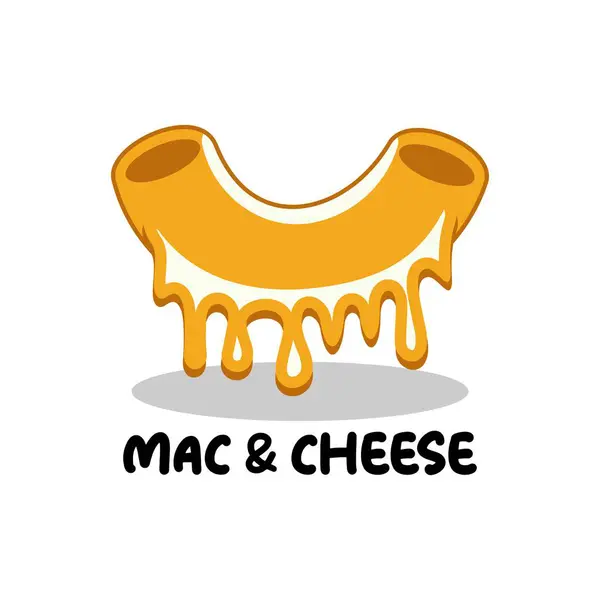 Mac ve peynir logo vektör çizim şablonu