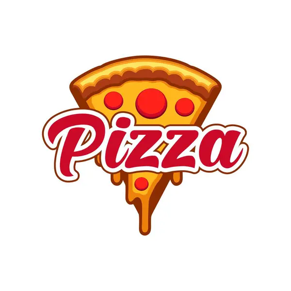 Pizza logosu simgenin diğer yarısını dilimler.