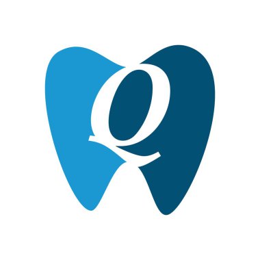 Başlangıç harfi Q logo tasarım vektör illüstrasyon şablonu beyaz arkaplan