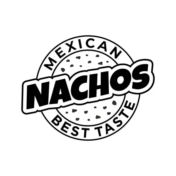 Nachos logo vektör çizim şablonu. Basit simge