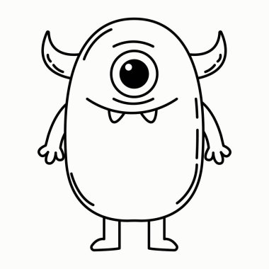 Keskin Kulaklı ve Sivri dişli Tek Gözlü Yaratık