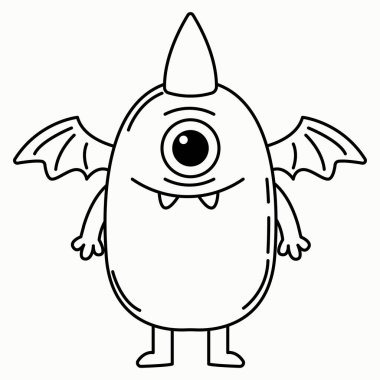 Ejderha Kanatlı Uçan Canavar, Tek Boynuz ve Tek Göz.