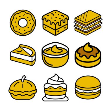 Fırın Icons set, anahat stili