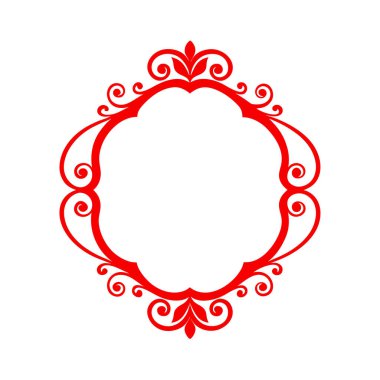 Kart dekoratif çerçeve tasarım elementi