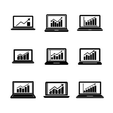 Grafik vektör illüstrasyonunun kümesi.