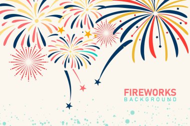 vektör havai fişek kutlama arkaplanı