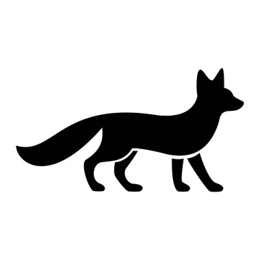 beyaz arkaplanda oyuncu tilki vektörü