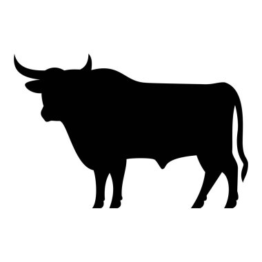 Geçmişi olmayan Bull Silhouette EPS Vektörü