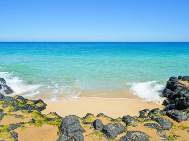 Bunbury, Batı Avustralya güneşli bir günde güzel kumsalda