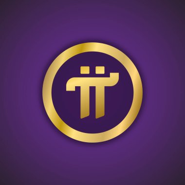 Pi Ağı. Pi simgeleri. Pi Ağı logo tasarımı. Logolar, simgeler, şablonlar, web siteleri ve uygulamalar için moda ve modern Kripto Para Birimi Pi sembolü