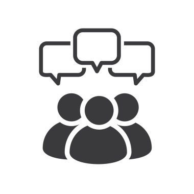 Moda düz stil tasarımında insanların simgesi.