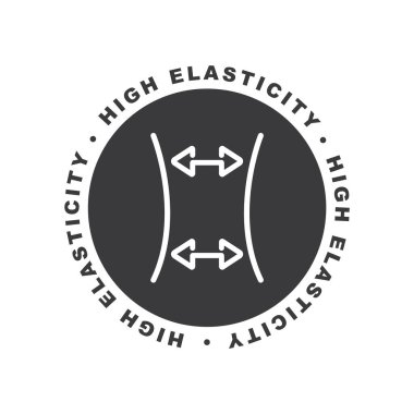 Compression or elasticity icon, line vector. clipart