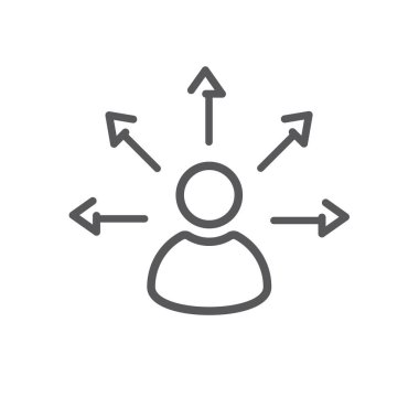 Bir insanın yönünü, doğru yönü, doğru cevabı seçtiği simge.