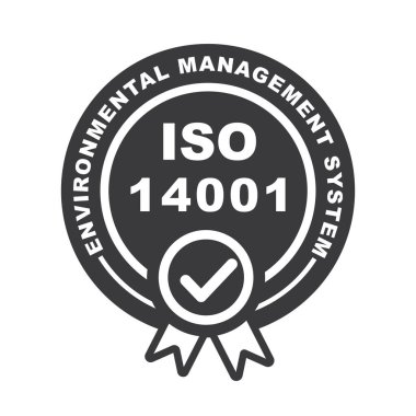 ISO 14001, environmental, certified, quality management, sign, icon, vector. clipart