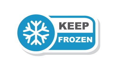 Donmuş etiketi sakla, etiket. Donmuş tut - ürün için rozetler.