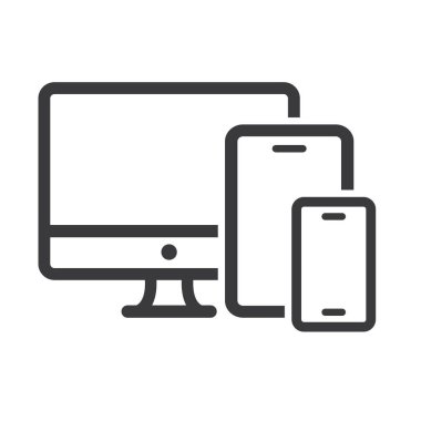 Bilgisayar, telefon, tablet aynı yerde.