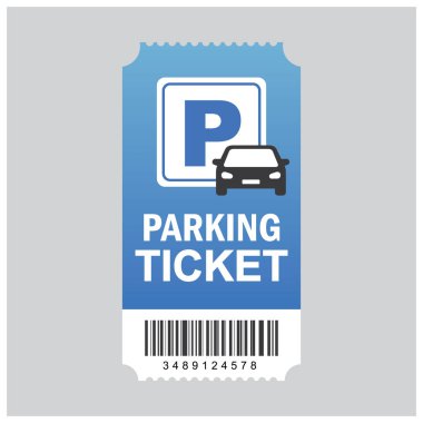Park cezaları. Düz illüstrasyon, vektör, simge.