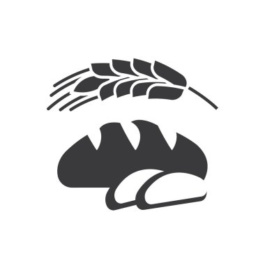 İki dilim ekmek ve üzerlerinde buğday tanesi olan ekmek..