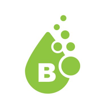 B vitamini tableti, simge, vektör.