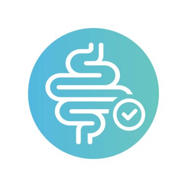 Tasarım, simge ve vektör için sindirim şarkısı.