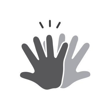 İki el beşlik çakıyor, avuç içi simgesi çırpıyor.