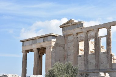 Athena Polias Tapınağı, Antik Yunan Tapınağı, Akropolis, Atina, Yunanistan. 