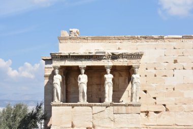 Athena Polias Tapınağı, Antik Yunan Tapınağı, Akropolis, Atina, Yunanistan. 