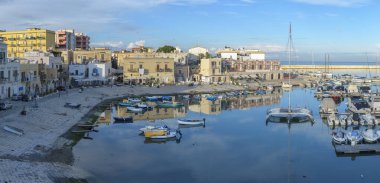 Port of Bisceglie  in Italy clipart