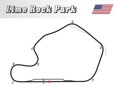  Bir dünya şarkı koleksiyonu, Lime Rock yarış illüstrasyonu ABD
