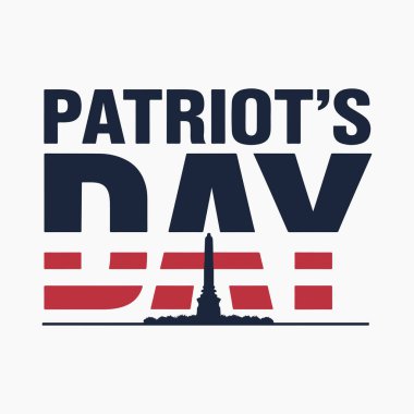 Vatanseverlik Günü siluet vektör çizimi beyaz arkaplanlı