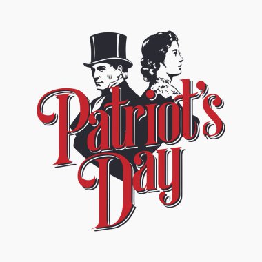 Vatanseverlik Günü siluet vektör çizimi beyaz arkaplanlı