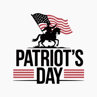 Vatanseverlik Günü siluet vektör çizimi beyaz arkaplanlı