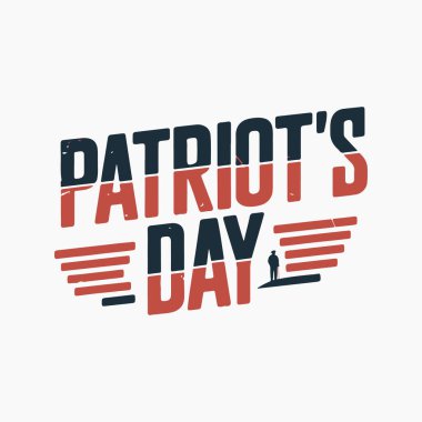 Vatanseverlik Günü siluet vektör çizimi beyaz arkaplanlı