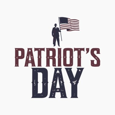 Vatanseverlik Günü siluet vektör çizimi beyaz arkaplanlı