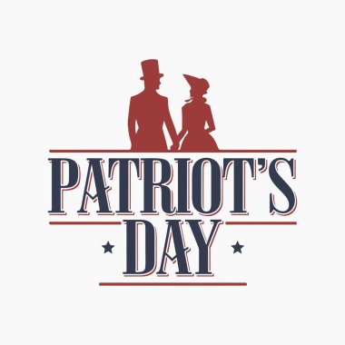 Vatanseverlik Günü siluet vektör çizimi beyaz arkaplanlı