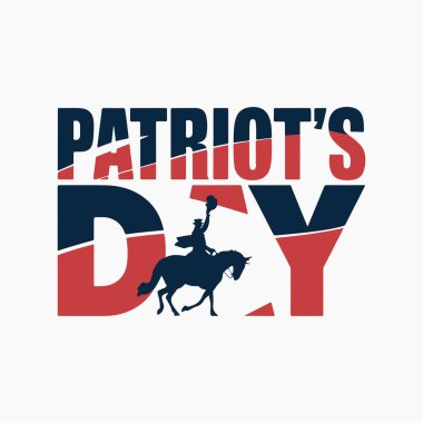 Vatanseverlik Günü siluet vektör çizimi beyaz arkaplanlı