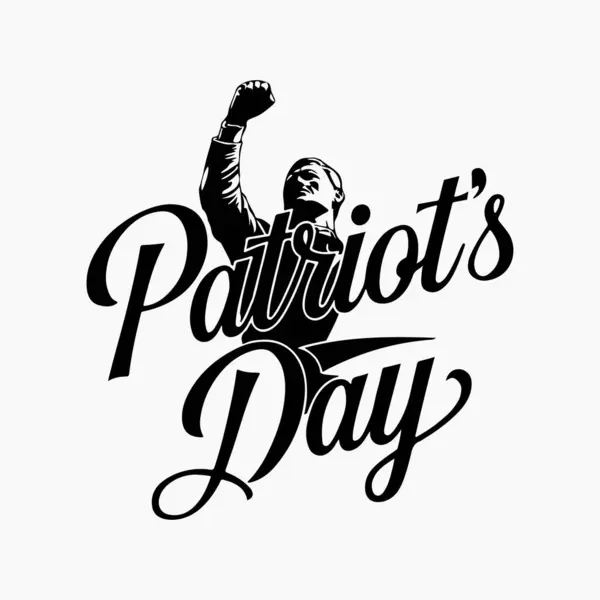 Vatanseverlik Günü siluet vektör çizimi beyaz arkaplanlı