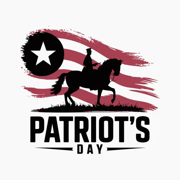 Vatanseverlik Günü siluet vektör çizimi beyaz arkaplanlı