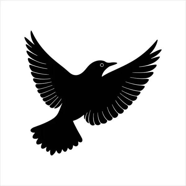 Avrupa sığırcık hattı sanat silueti vektör sanat illüstrasyonu