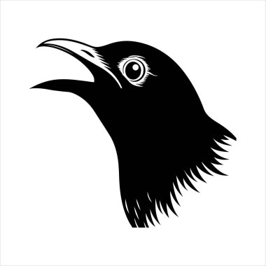 Avrupa sığırcık hattı sanat silueti vektör sanat illüstrasyonu