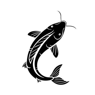 beyaz arkaplanda yayın balığı çizimi