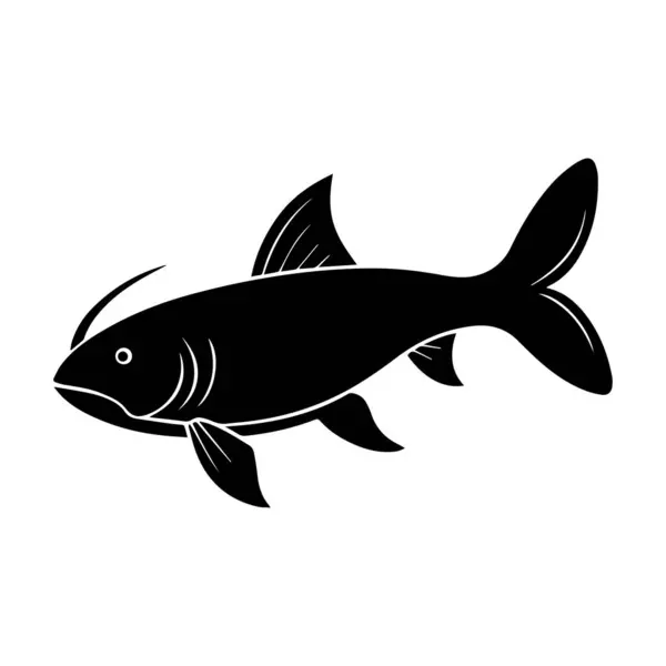 beyaz arkaplanda yayın balığı çizimi