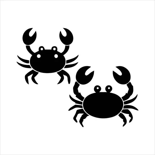 Yengeç çizgisi sanat silueti vektör sanat çizimi