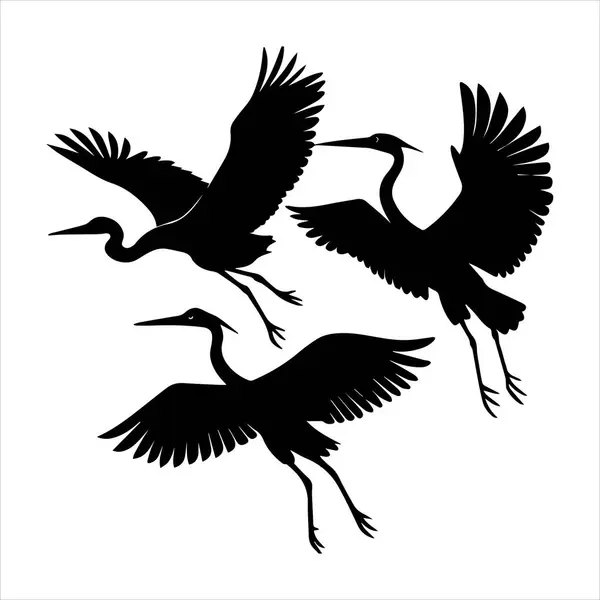 Küçük balıkçıl simgesi vektör çizimi