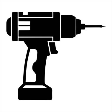 kablosuz matkap simgesi vektör çizimi