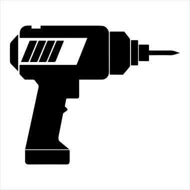 kablosuz matkap simgesi vektör çizimi