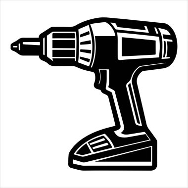 kablosuz matkap simgesi vektör çizimi