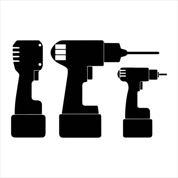 kablosuz matkap simgesi vektör çizimi